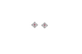 Rosaline Pink Deco Crystal Stud Earrings