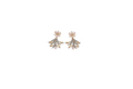 Florienne Blush Floral Pearl-Style Earrings