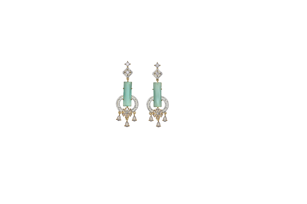 Émeraude Celeste Earrings