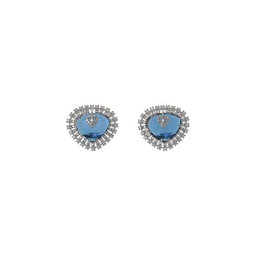 Azure Amour Halo Earrings
