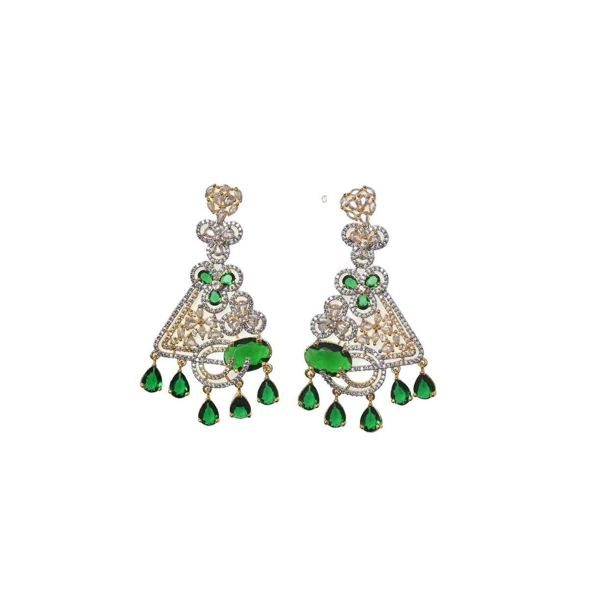 Verdant Versailles Chandelier Earrings