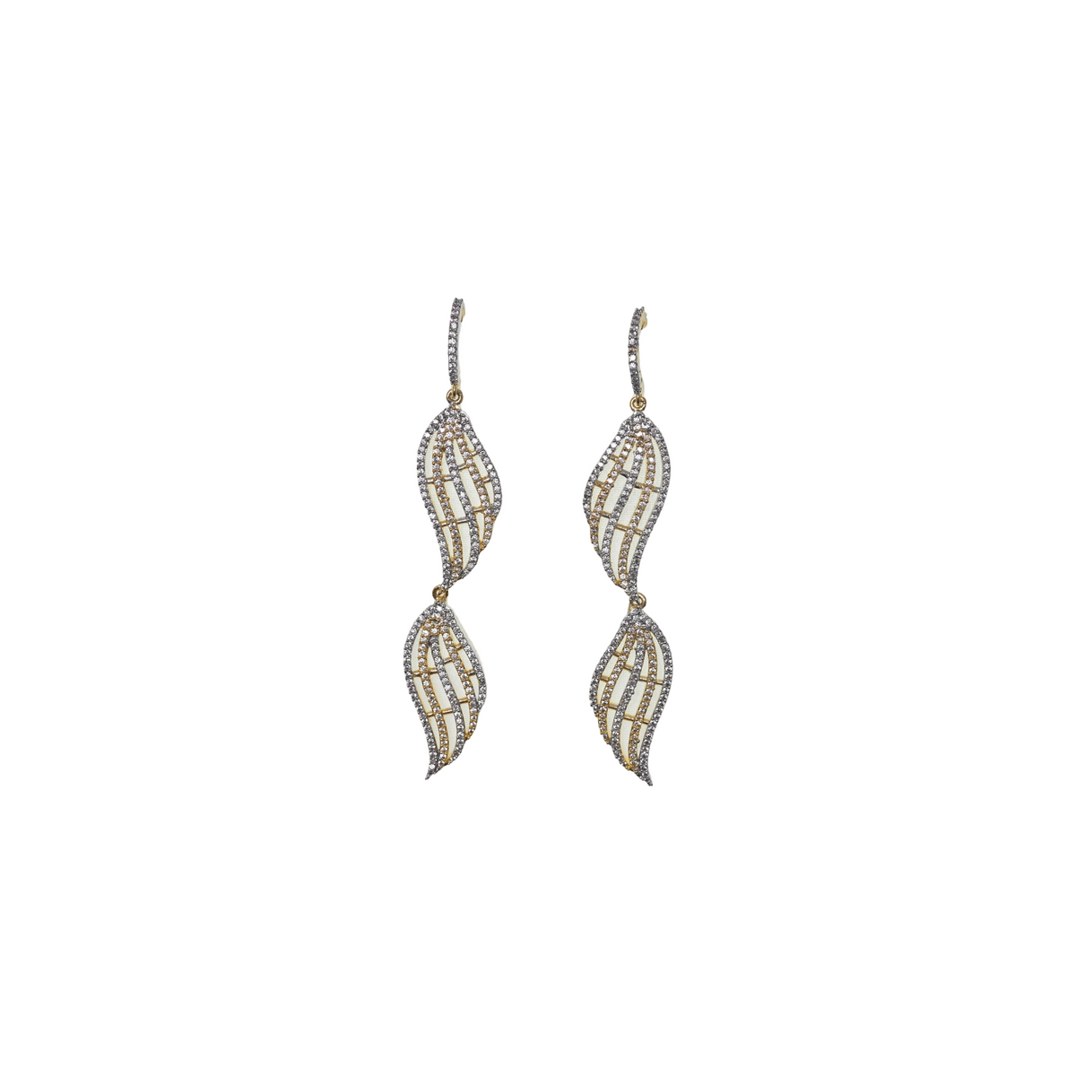 Aurelia Plume Drop Earrings