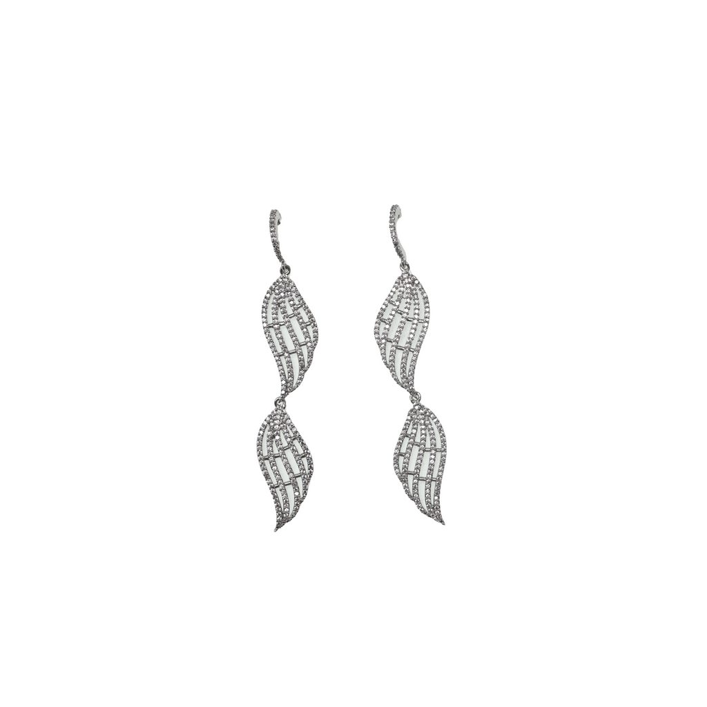 Lumière Plume Drop Earrings