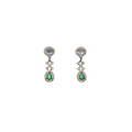 Verdant Duet Halo Earrings