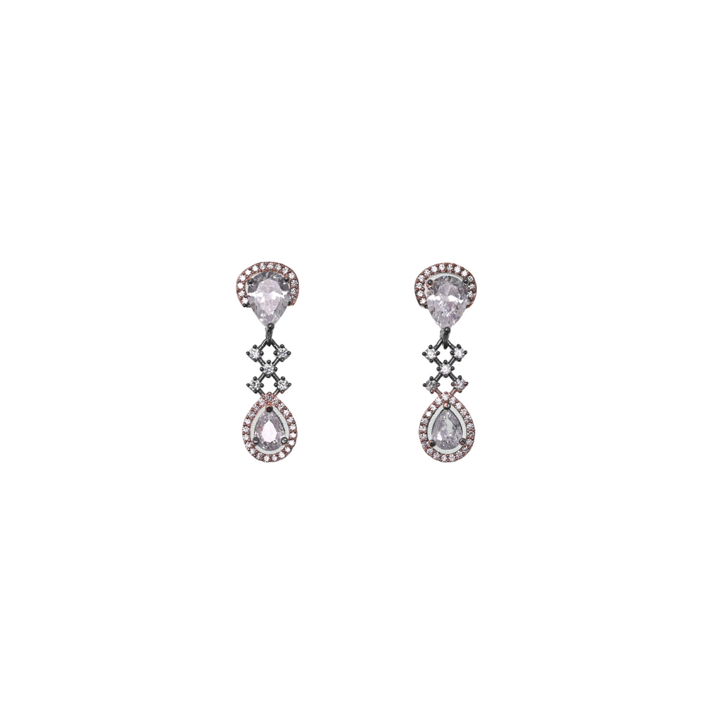 Rosé Lumière Duet Earrings