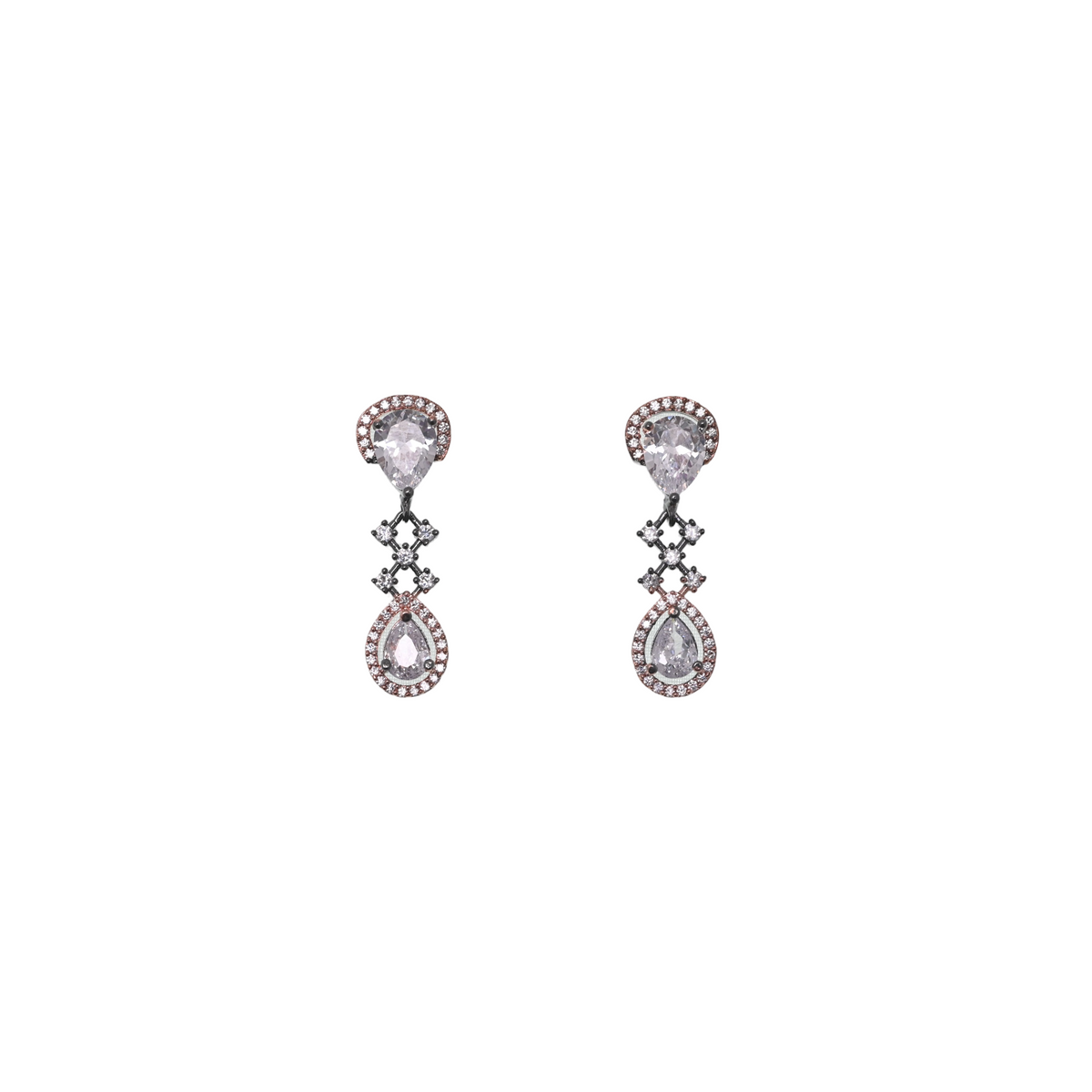 Rosé Lumière Duet Earrings