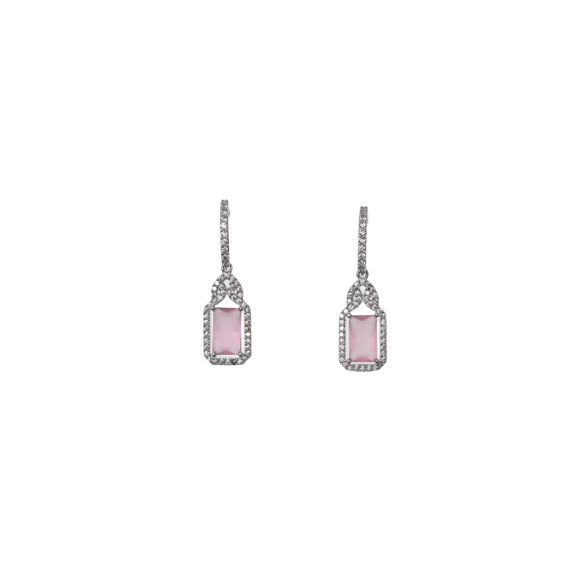 Rosé Élan Halo Earrings