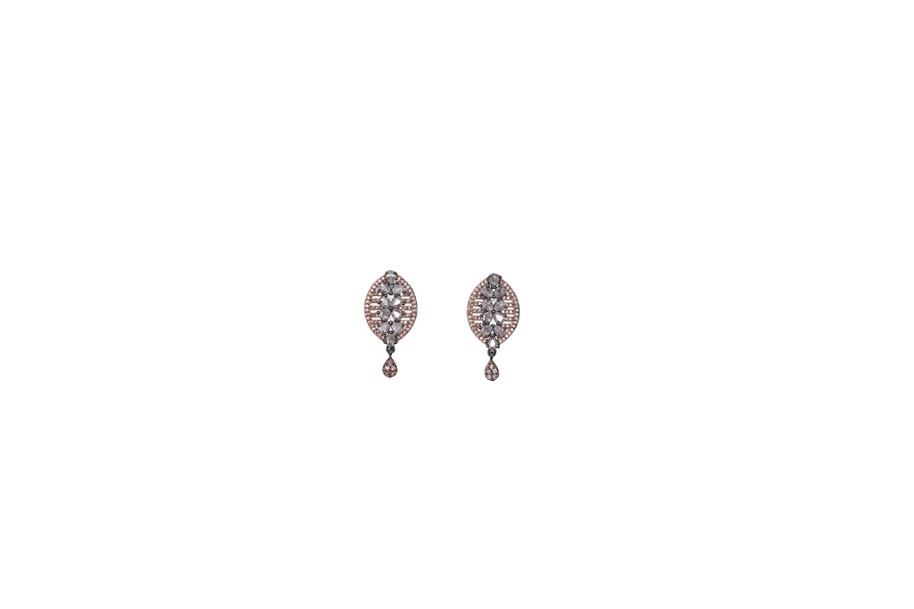 Rosé Laurel Drop Earrings