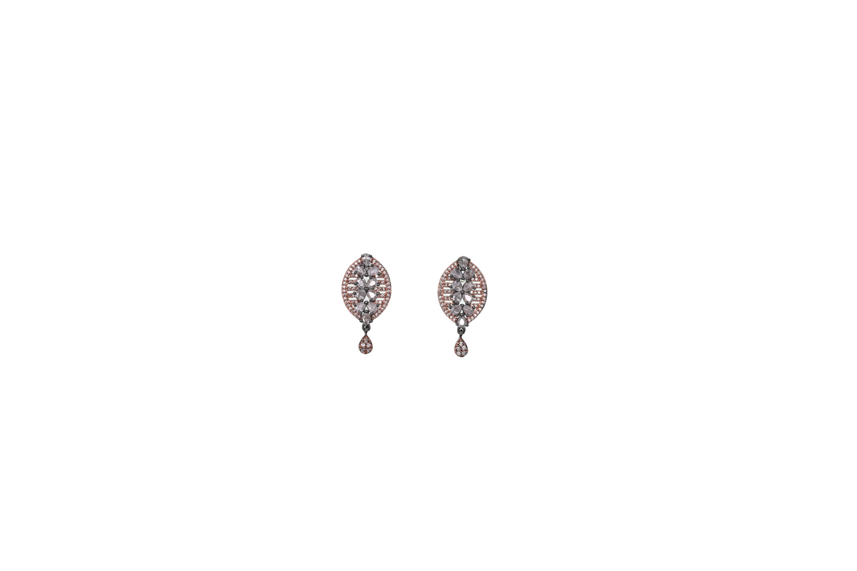 Rosé Laurel Drop Earrings