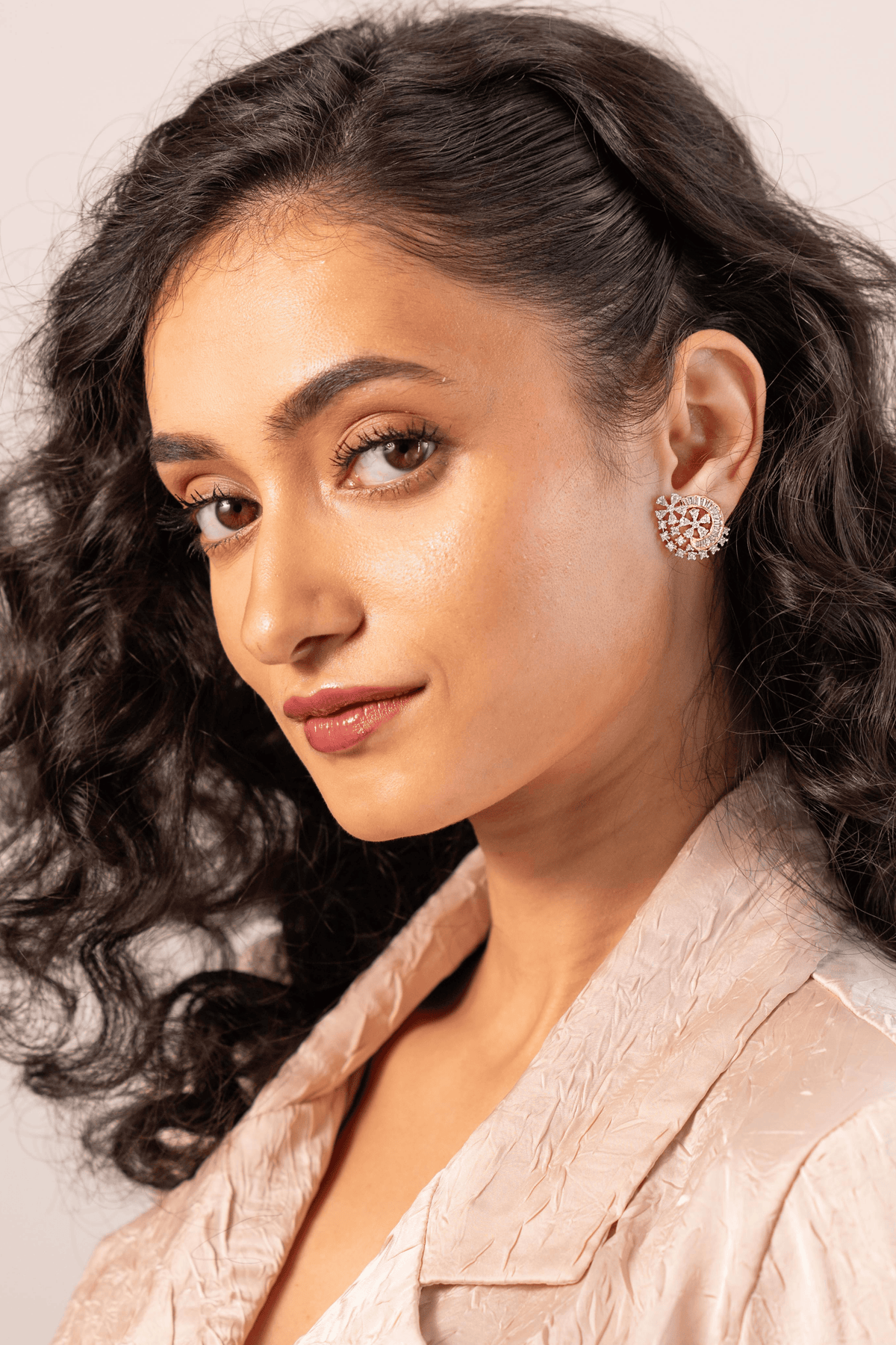 Luna Fleur Crystal Studs