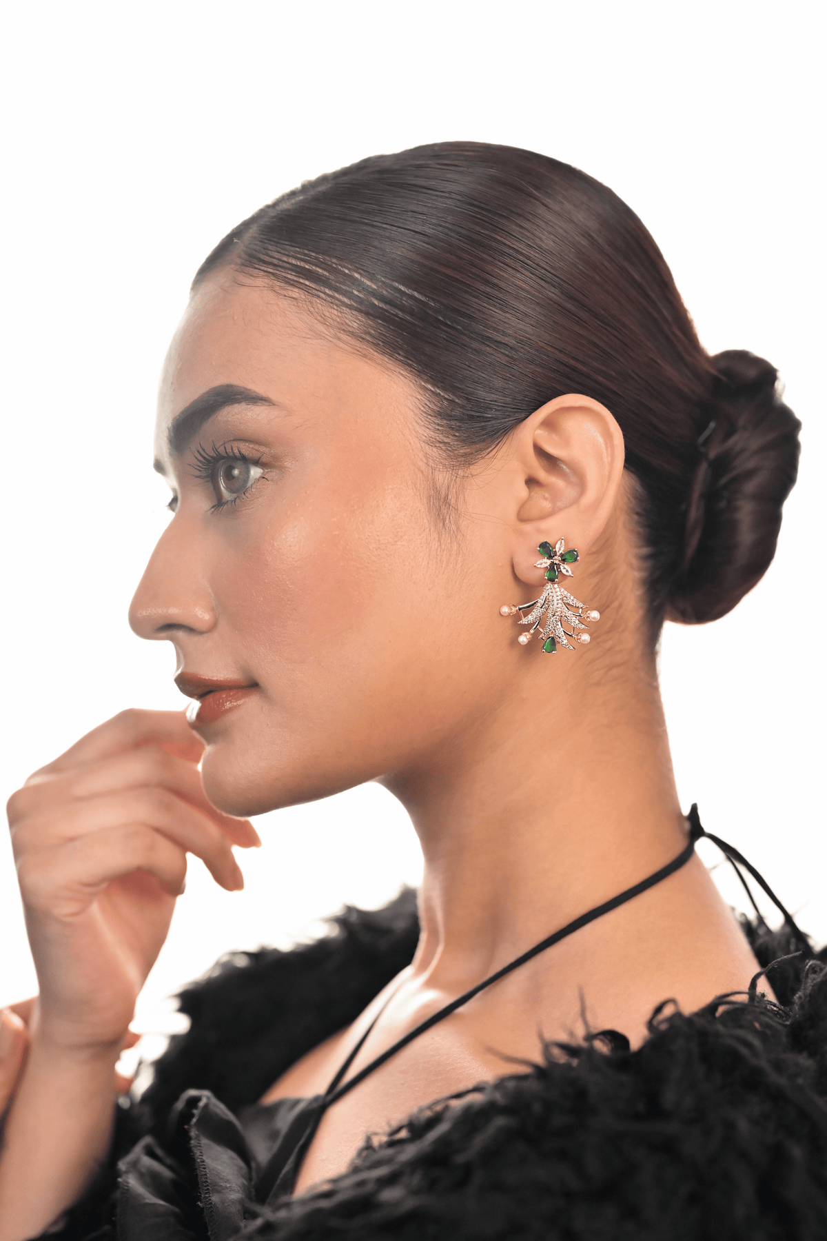 Emerald Élan Cascade Earrings