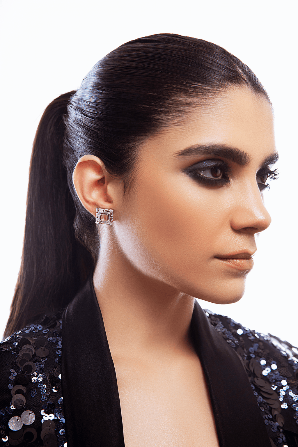 Rosé Lumière Studs