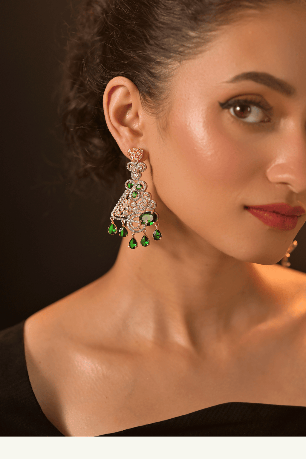 Verdant Versailles Chandelier Earrings