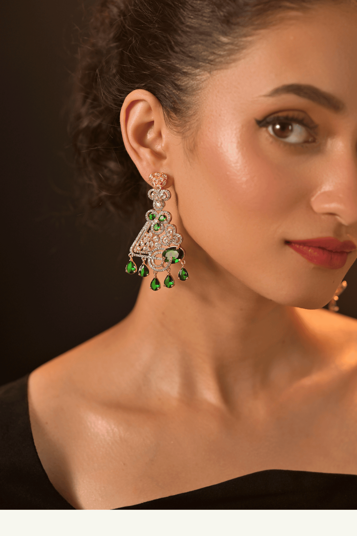 Verdant Versailles Chandelier Earrings