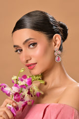 Mauve Royale Teardrop Earrings