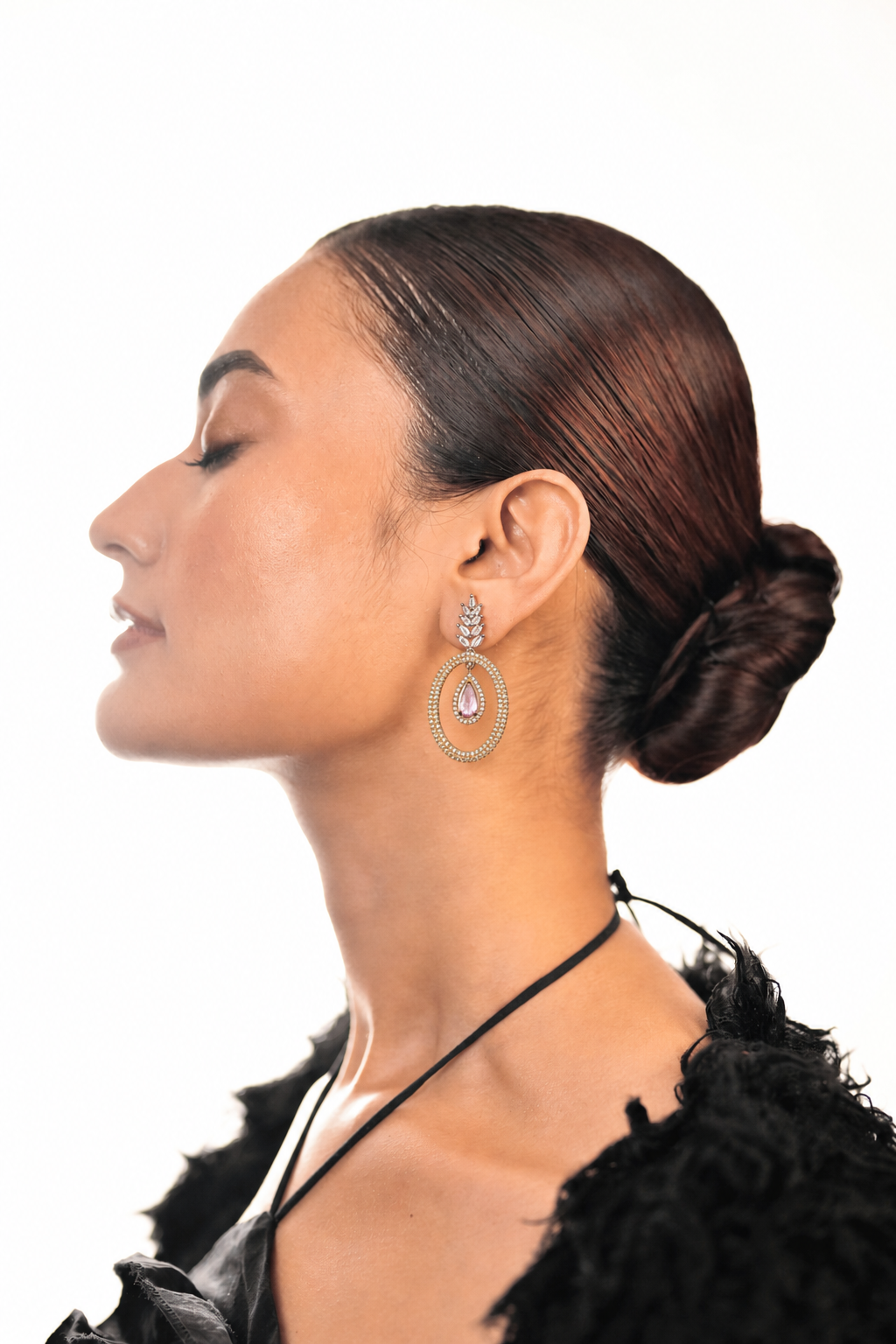 Rosé Reverie Halo Earrings