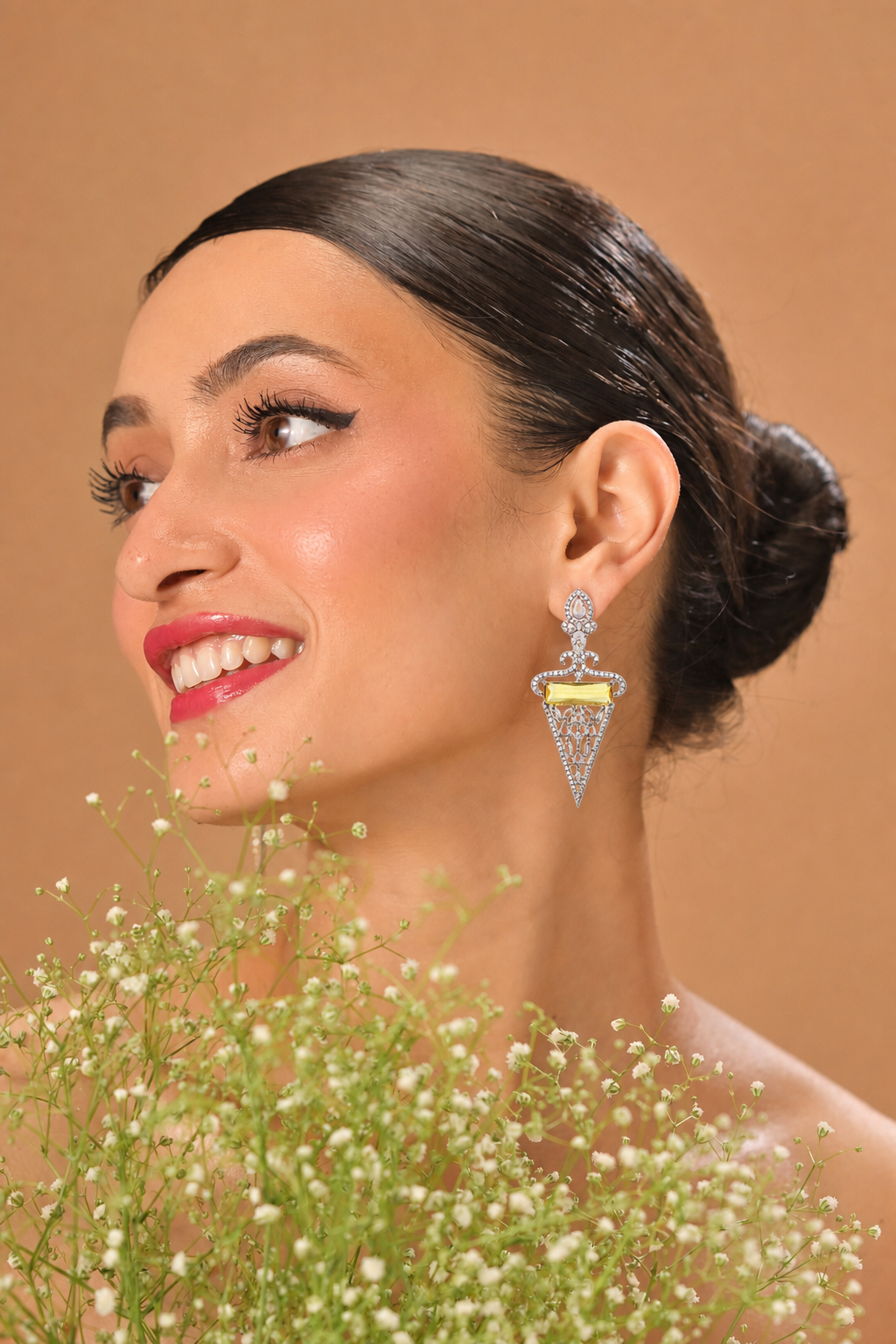 Solara Filigree Drop Earrings