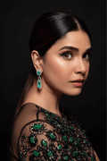 Seraphine Aqua Crystal Drop Earrings