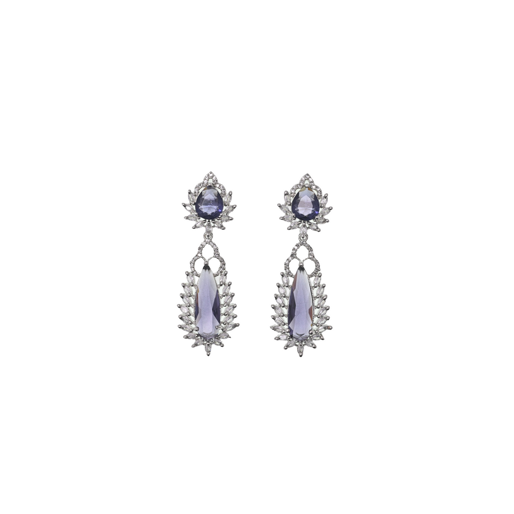 Violet Celestia Drop Earrings