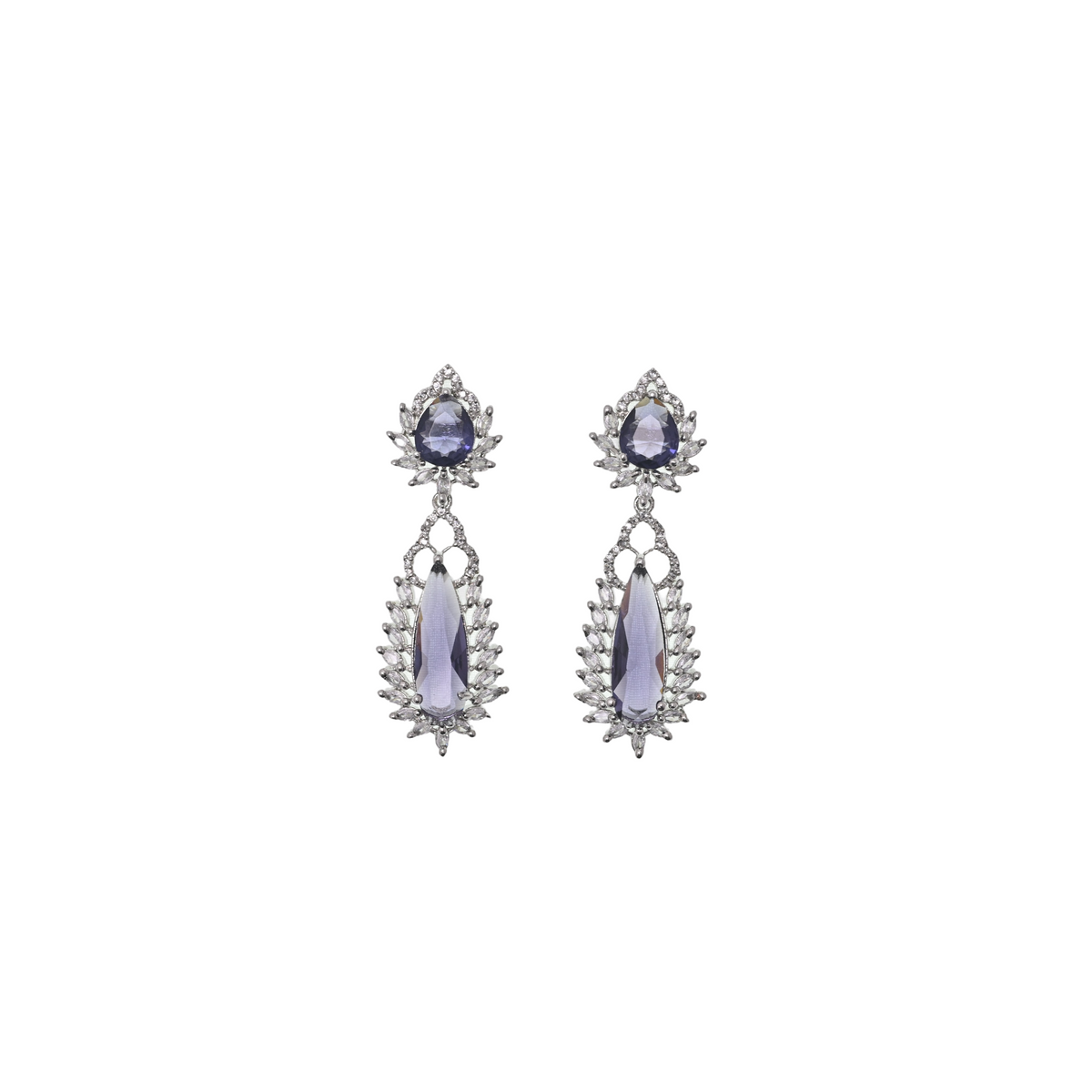 Violet Celestia Drop Earrings