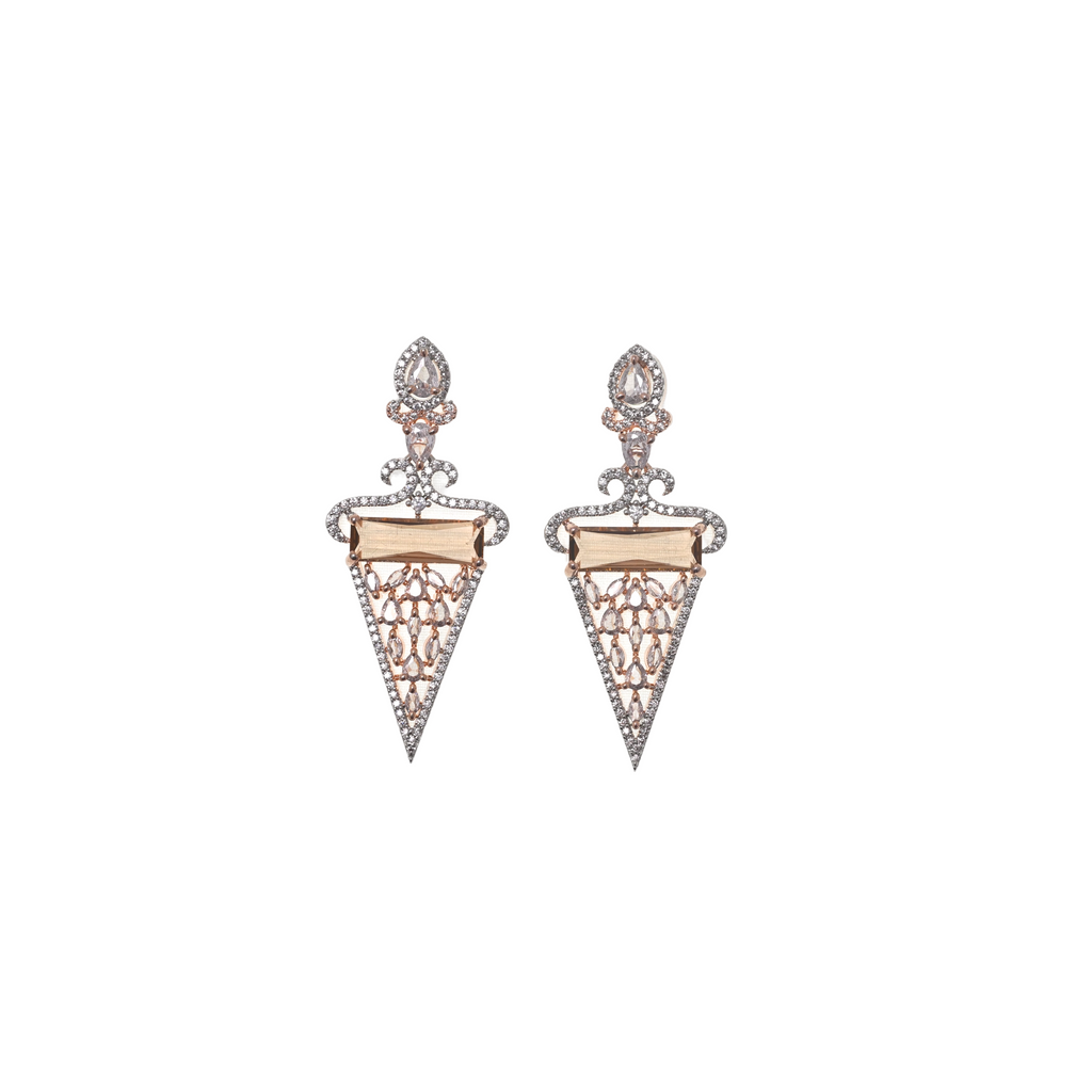 Champagne Aurelia Drop Earrings