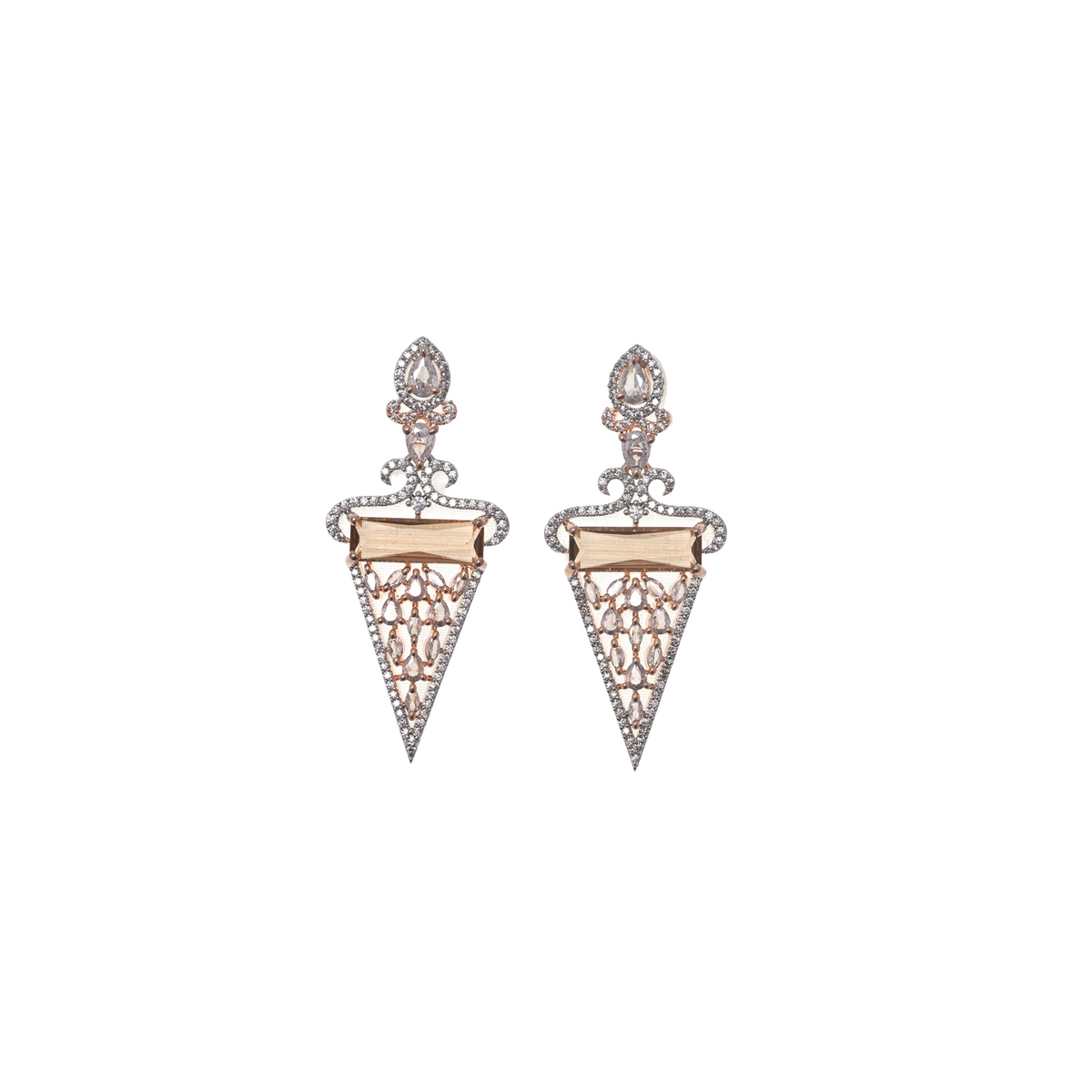 Champagne Aurelia Drop Earrings