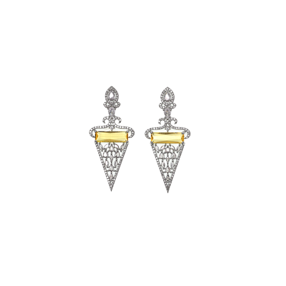 Solara Filigree Drop Earrings