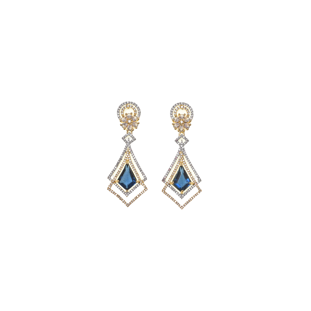 Bleu Majesté Geometric Earrings