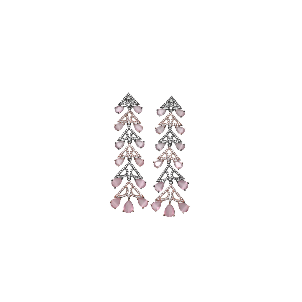 Rosé Seraphina Cascade Earrings
