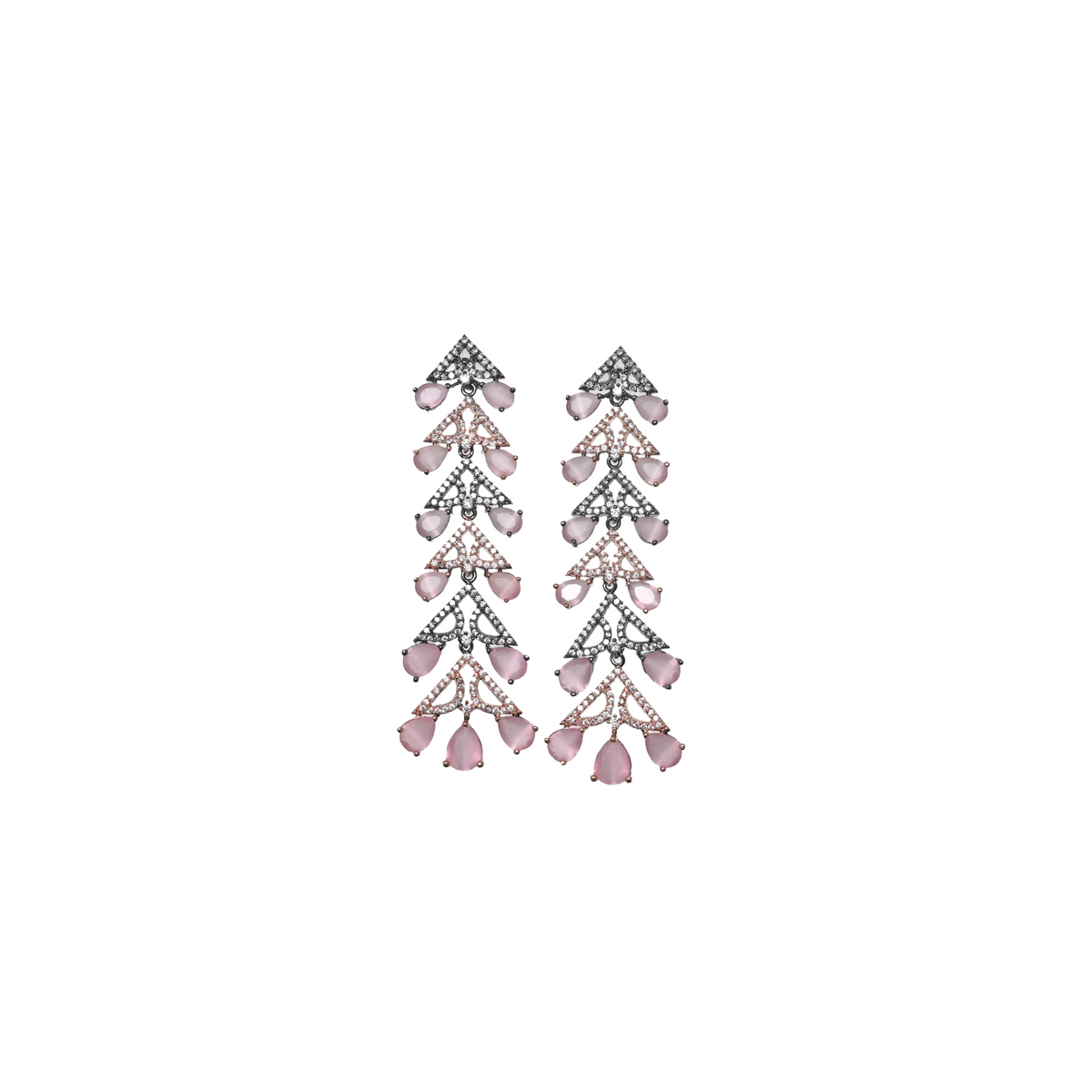 Rosé Seraphina Cascade Earrings
