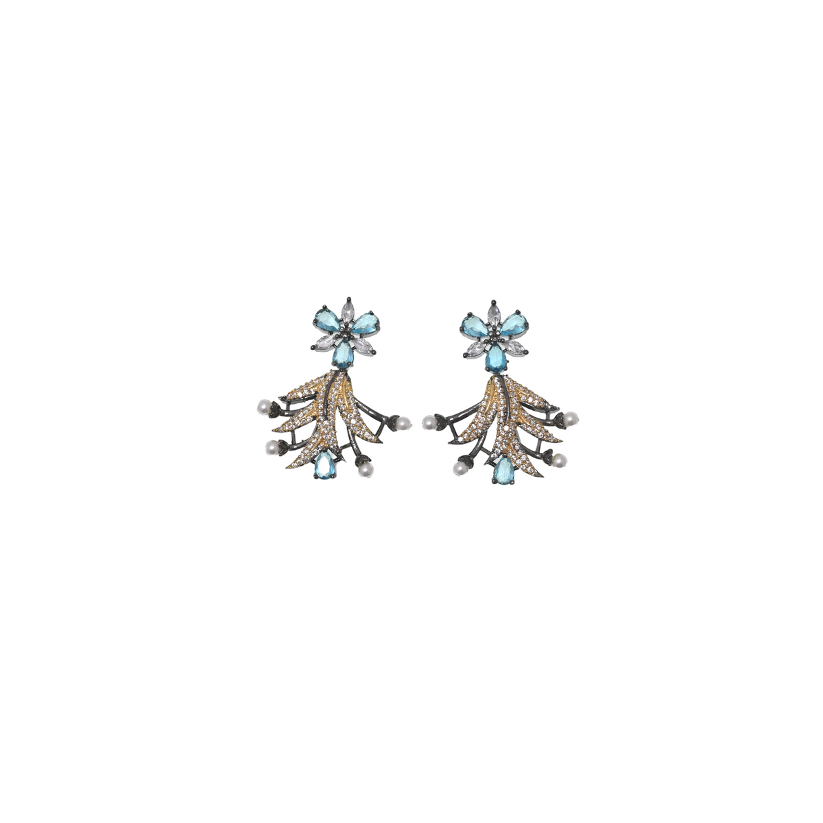 Azure Celeste Cascade Earrings