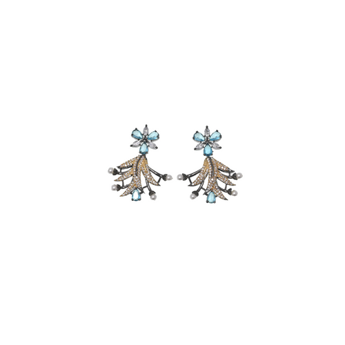 Azure Celeste Cascade Earrings